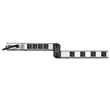Tripp Lite 8 Outlet Foldable Power Strip, 24 in. Length, 15ft Cord with 5-15P Plug (PSF2408)