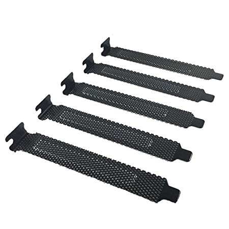 10 Pcs PCI Slot Cover Blanking Plate Hard Steel Dust Filter