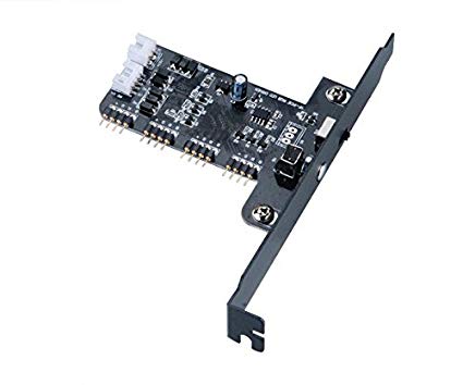 EZDIY TAURUS PCIE Slot RGB LED FAN & STRIP Control card ASUS AURA SYNC/MSI Mystic Light Sync/ASROCK AURA RGB/BIOSTAR RACING