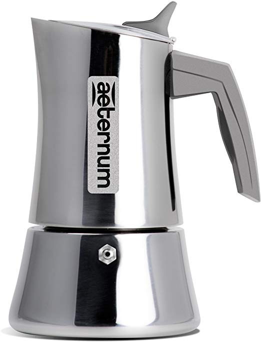 Bialetti Divina 0006283 Coffee Maker 6 Cups, Stainless Steel, Stainless Steel, 14 "x 11.5 x 20 cm