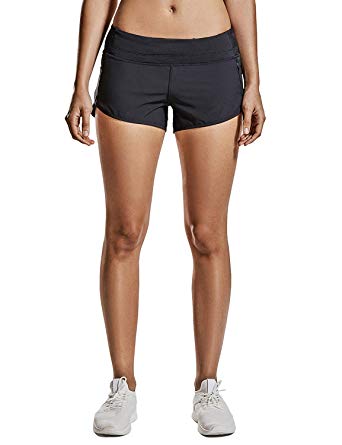 CRZ YOGA Women's Workout Sports Running Active Shorts with Zip Pocket - 2.5 inch