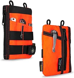 VIPERADE VE16N EDC Pouch, Pocket Organizer for Men, 5 EDC Pocket Pouch with 2 Zipper Pockets, Slim EDC Wallet EDC Pocket Organizer Pouch Multitool Pocket Pouch for Everyday Carry