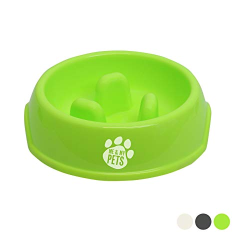 Me & My Pets Slow Feed Dog Bowl - Choice of Size & Colour