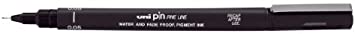 UNI-Ball PIN Drawing Pen FINELINER Ultra FINE LINE Marker 0.05mm Black Ink - [Pack of 3]
