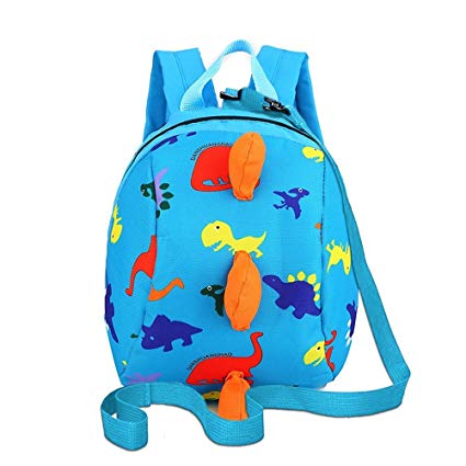 DB Dinosaur Toddler mini backpack with leash,children Kids baby harness bookbag