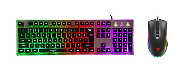 Redgear G-20 Gaming Keyboard and Mouse Combo with RGB Backlit Keyboard and 4800 dpi RGB Mouse