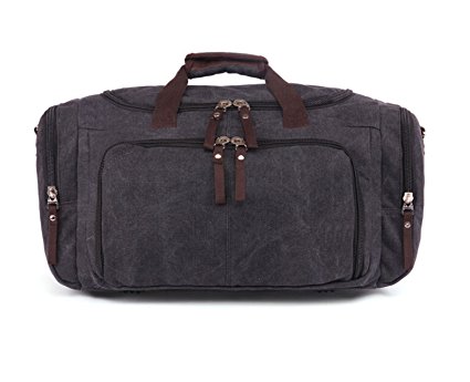 Duffle Bag Large Canvas Travel Tote Portable Luggage Bag Gym Sports Holiday Duffel Bag