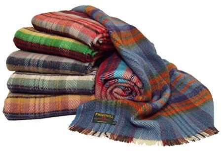 British recycled all wool picnic travel rug throw blanket