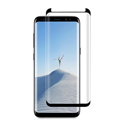 Galaxy S8 Plus Screen Protector, Besiva Full Screen Coverage 3D Anti-Scratch 9H Hardness Ultra HD Screen Protector Film for Samsung Galaxy S8 Plus (Black)