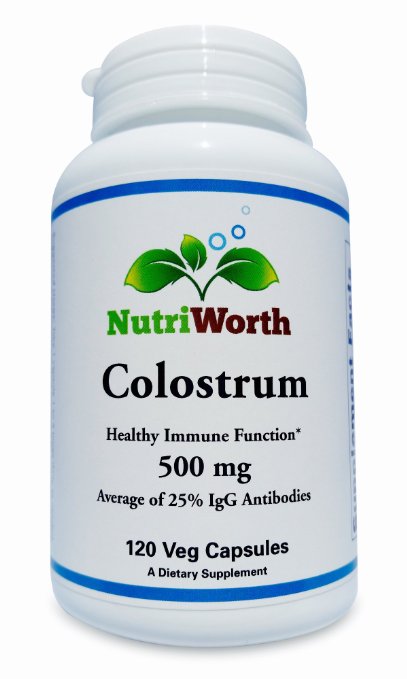 NutriWorth Colostrum (500mg per capsule) 120 capsules