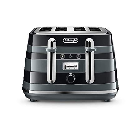 De'Longhi Avvolta CTA4003BK 4-Slice Toaster - Black