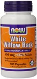 NOW Foods White Willow Bark 400mg 100 Capsules