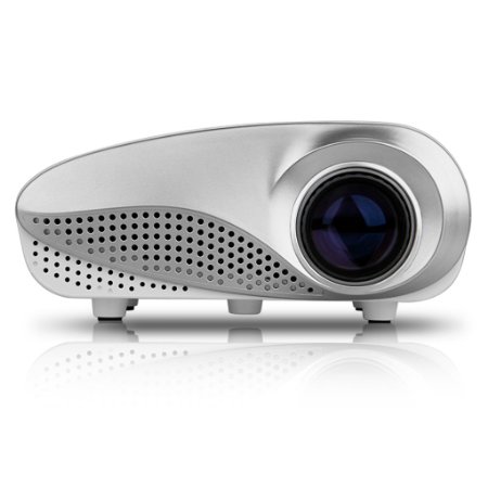 Excelvan LED/LCD Portable Mini Multimedia Projector AV /USB/VGA/HDMI/SD Home Theater Projector 480*320 for DVD PC USB Flash
