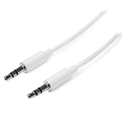 White 3.5mm Jack To Jack Aux Auxiliary Audio Cable Lead for Mobile Phone iPod Mp3, Samsung iPhone 6 5 4S 4G 4 3Gs 3G by AllThingsAccessory®