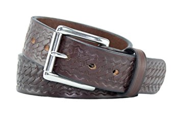 The Ultimate Concealed Carry CCW Leather Gun Belt - Lifetime Warranty - 14 ounce 1 1/2 inch Premium Full Grain Leather Belt - Handmade in the USA!