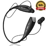 Bluetooth Headset Headphones BHS-930 by phaiser Best HD Stereo Music PREMIUM BASS with LifeState8482 Technology  BONUS FREE Ion PRO-K Energy Bracelet - Lightweight Sweatproof Neckband Wireless Stereo Sports Earbuds Earphones for Running and Gym and Exercise and Driving - Bluetooth 41 - For Apple Iphone Ipad Ipod Samsung Galaxy LG and Tablets PCs and Laptops - Backed by Premium 100 Satisfaction Money Back Guarantee for 60 Days
