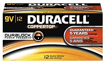 Duracell Coppertop 9V 12 Pack MN1604BKD