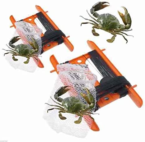 DPNY 2 x Crabbing Line with CRAB NET On Reel Crab Bag Weight Fishing NO HOOKS SAFE