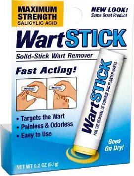 WartStick For the Removal of Common and Plantar Warts  Maximum Strength Stick Salicylic Acid - 51g