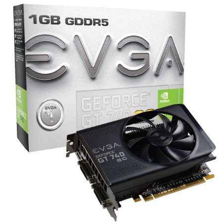 EVGA GeForce GT 740 1GB GDDR5 Dual DVI mHDMI Graphics Cards 01G-P4-3743-KR