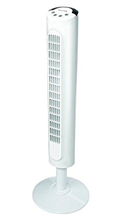 Kaz Honeywell HYF023W Comfort Control Tower Fan, Wide Area Cooling, White