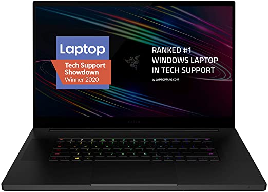 Razer Blade Pro 17 Gaming Laptop 2020: Intel Core i7-10875H 8-Core, NVIDIA GeForce RTX 2080 Super, 17.3" 4K 120Hz, 16GB RAM, 1TB SSD, CNC, Chroma RGB, Thunderbolt 3, SD Card Reader, Creator Ready