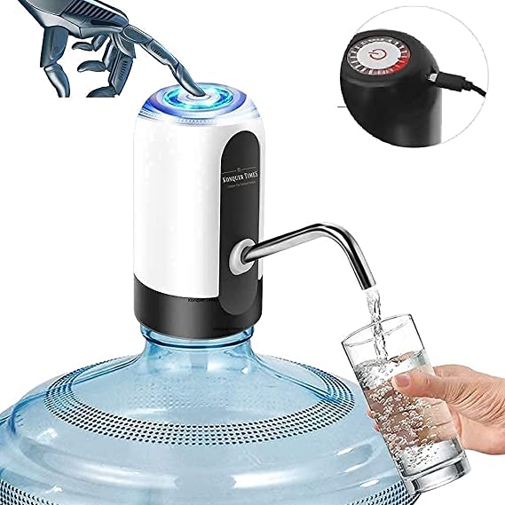 Automatic Water Dispenser Pump | USB Rechargeable Battery Water Pump for 20 Litre Bottle | Electric Water Dispenser | Water Can Dispenser Pump With Built in Copper String Benefits | Watercan Pumps