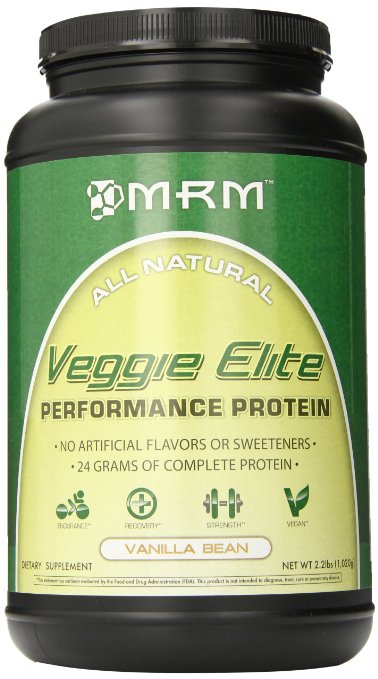 MRM Veggie Elite Dietary Supplement, Vanilla Bean, 2.2 Pound