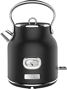 Westinghouse 1.7 L Retro Electric Kettle, Black