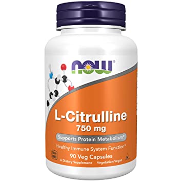 Now Foods L-Citrulline, 90 Caps 750 mg