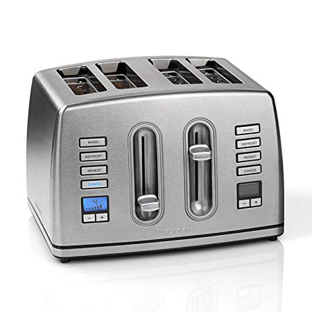 Cuisinart CPT445U 4-Slice Brushed Stainless Steel Digital Toaster