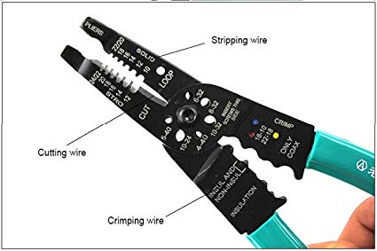Professional Multi-Function Multi-Tool Electric Wire Stripper Wire Crimper Wire Cutter 8-Inch