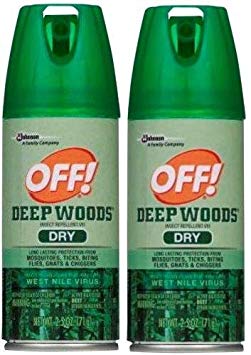 OFF! Deep Woods Dry Aerosol, 2.5 Ounce (2)