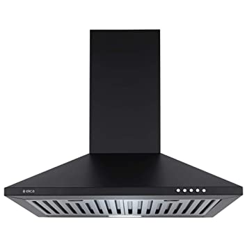 Elica 60 cm 880 m3/hr Chimney (Strip BF 60 Nero, 2 Baffle Filters, Black)