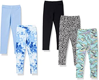 Spotted Zebra Girls and Toddlers' Leggings, Multipacks