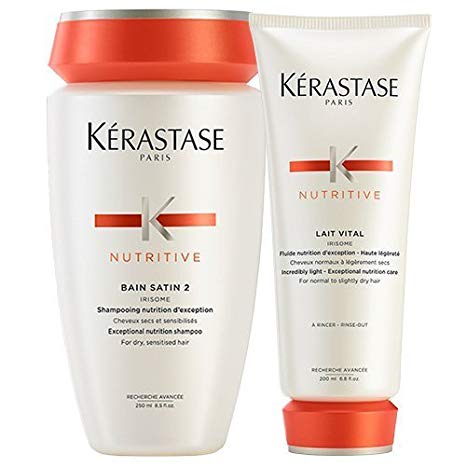 Kérastase Bain Satin 2 & Lait Vital (Shampoo & Conditioner) Duo