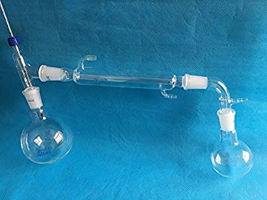 Glass Distilling distillation Apparatus,24/40,500ml&250ml flask Chemistry Lab Glassware Kit