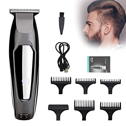Elinker Mens Hair Clipper Professional LCD Cordless Clippers Haircut Hair Trimmer Kit Rechargeable Head Shaver for Adult and Kids Beard Trimmer Men Waterproof Haircut Tool