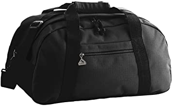 Augusta Sportswear Small Ripstop Duffel Bag OS Black/Black