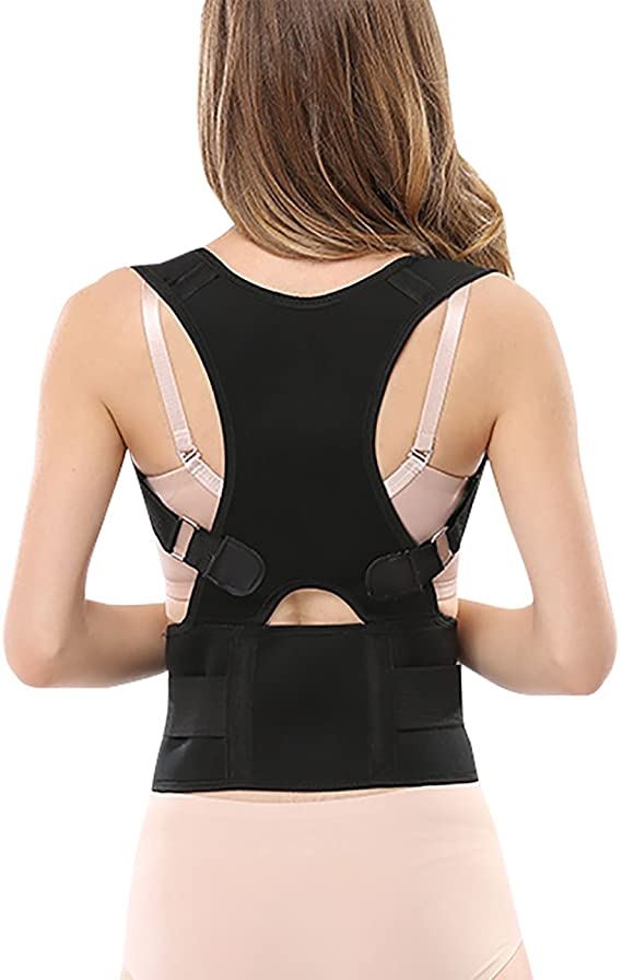 Back Posture Corrector Brace Posture Back Shoulder Pain Support Correction Waist Belly Belt for Men Women