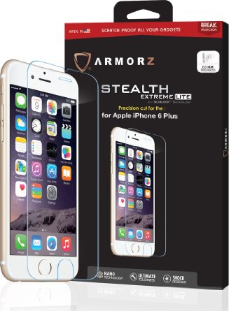 ARMORZ Stealth Extreme Lite with BluBlock Tempered Glass 0.1mm Screen Protector for Apple iPhone 6 Plus