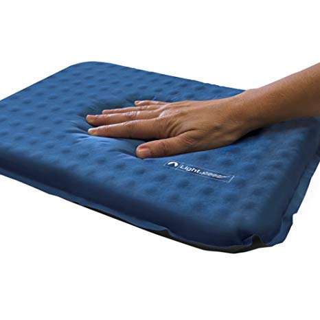 Lightspeed Outdoors Self-Inflating Stadium Seat Cushion with an Integrated Carry Bag