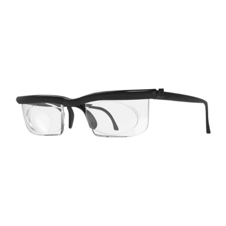 Adlens Adjustable Eyeglasses - Variable Focus Glasses - Select Your Instant Prescription Clear Reading Glasses - Adjustables Come With Hard Case for Interface & Frame - For Men & Women Riv Care