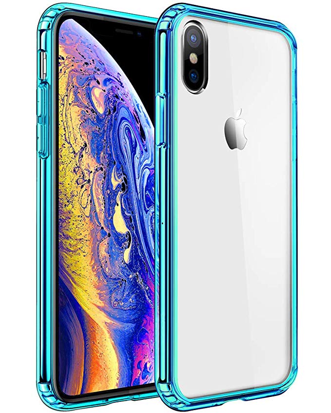 Mkeke Compatible with iPhone Xs Max Case, Clear Anti-Scratch Shock Absorption Cover Case iPhone Xs Max Green