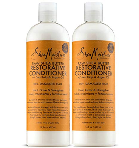 Shea Moisture Raw Shea Butter Restorative Conditioner | Family Size | 16 fl.oz. (2 Pack)