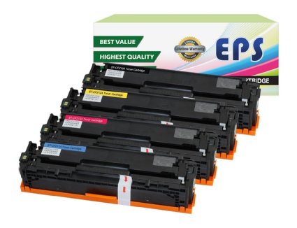 4PK EPS Replacement Toner Cartridge for HP 131A 131X Laserjet Pro M251 M276 1xCF210X 1xCF211A 1xCF212A 1x CF213A