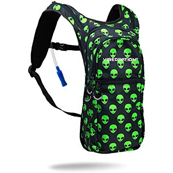 Vibedration VIP 2 Liter Hydration Pack | Festival Rave Hydration, Hiking Camping Backpack