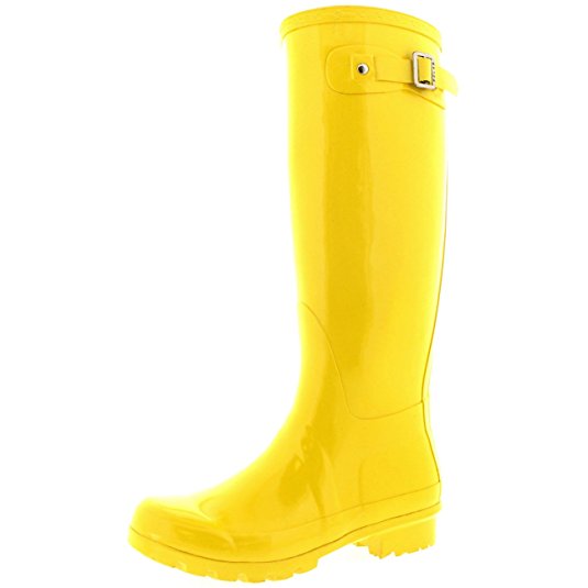 Womens Original Tall Gloss Winter Waterproof Wellies Rain Wellington Boots