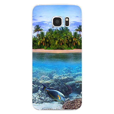 JYS 3D Print Scenery Phone Case Cover for iPhone 6S 7 Plus Samsung Galaxy S7 Plus