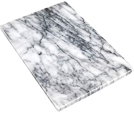 Greenco GRC0555 Pastry and Cutting Board 8 x 12 White Marble